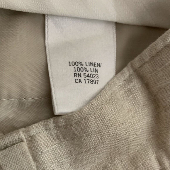 Banana Republic Pants Women's Size 2 Martin Linen Light Academia Preppy - Picture 5 of 5